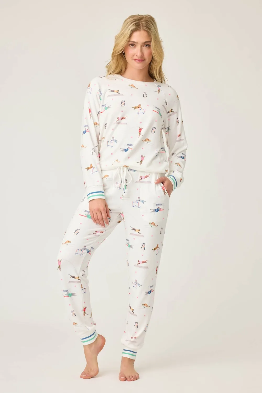 PJ Salvage Catletics PJ Set - Ivory sold by Boutique with Grace product image thumbnail 4