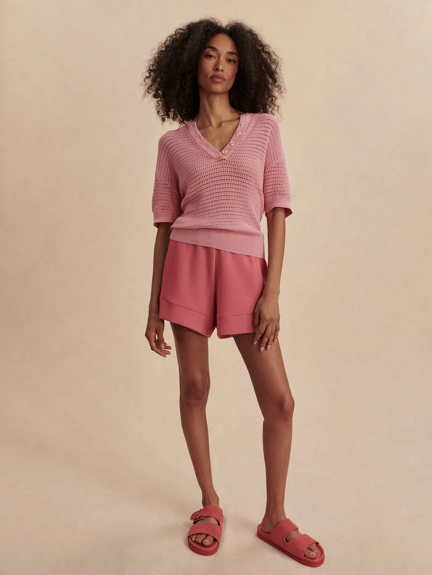 Varley Callie Knit Top - Sea Pink sold by Boutique with Grace product image thumbnail 4