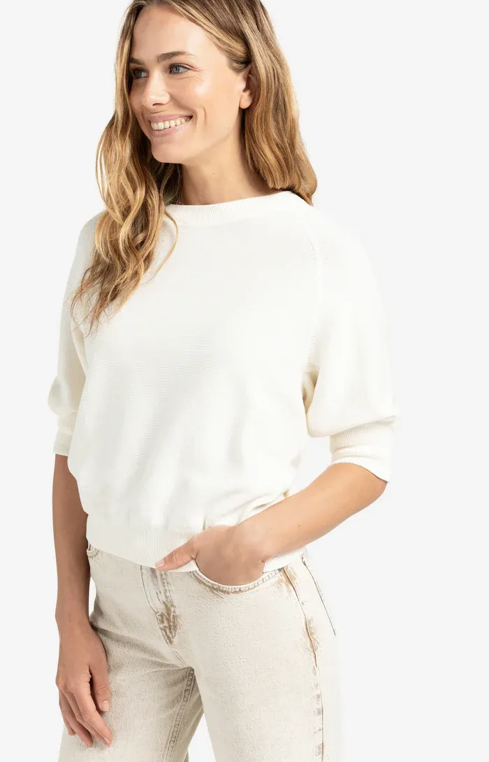 Yaya Raglan Sleeve Sweater - Wool White sold by Boutique with Grace product image thumbnail 4
