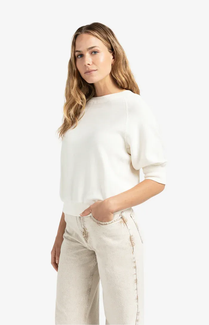 Yaya Raglan Sleeve Sweater - Wool White sold by Boutique with Grace product image thumbnail 5