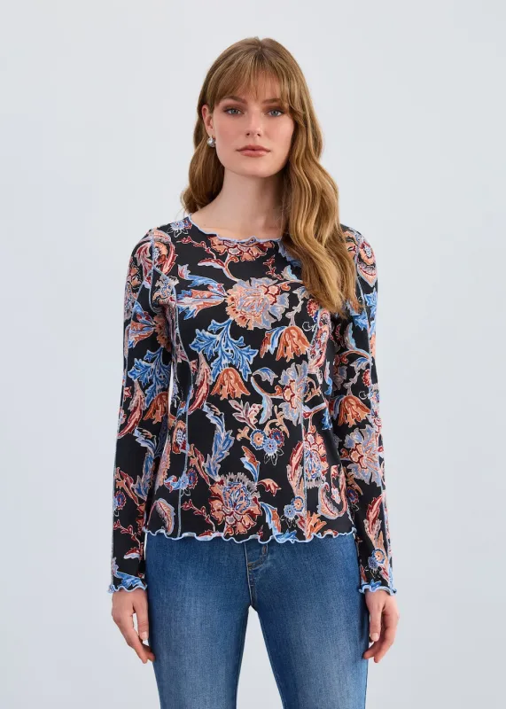 FDJ LS Boat Neck Top - Neutral sold by Boutique with Grace