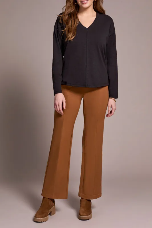 Tribal Phoebe V-Neck Top - Black made by Tribal