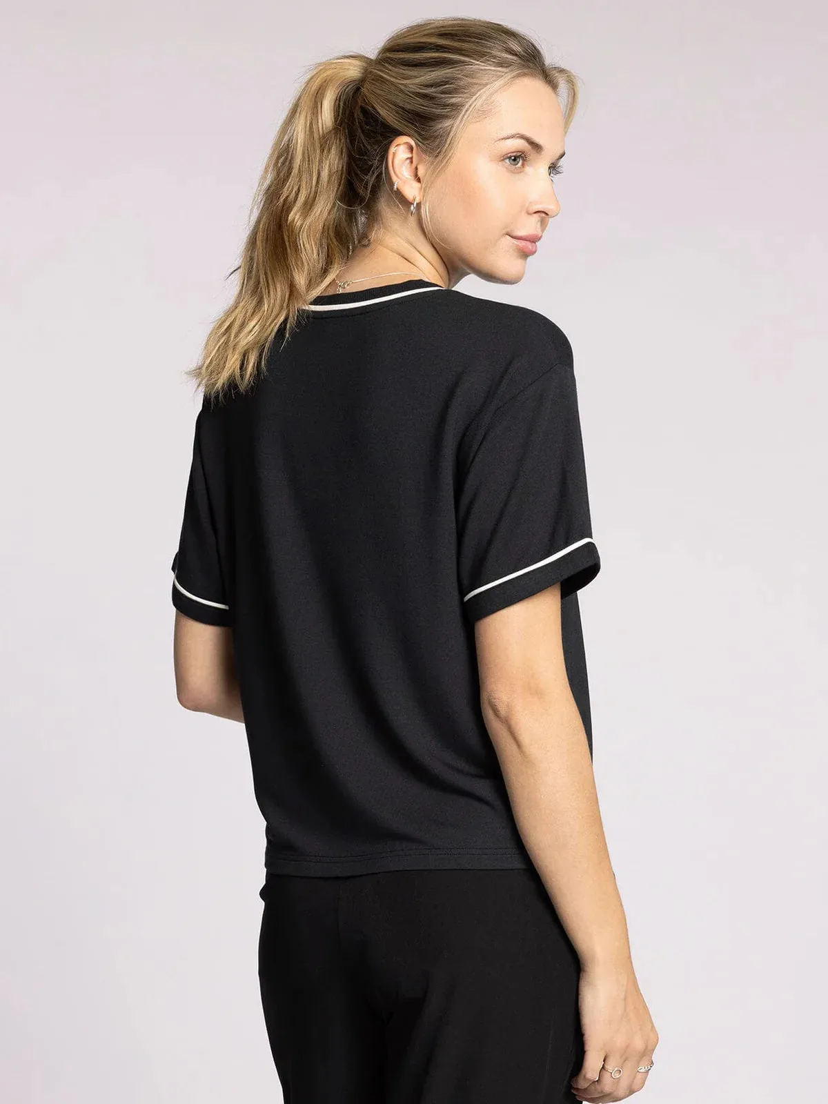 Thread & Supply Anne Tee - Black/White sold by Boutique with Grace