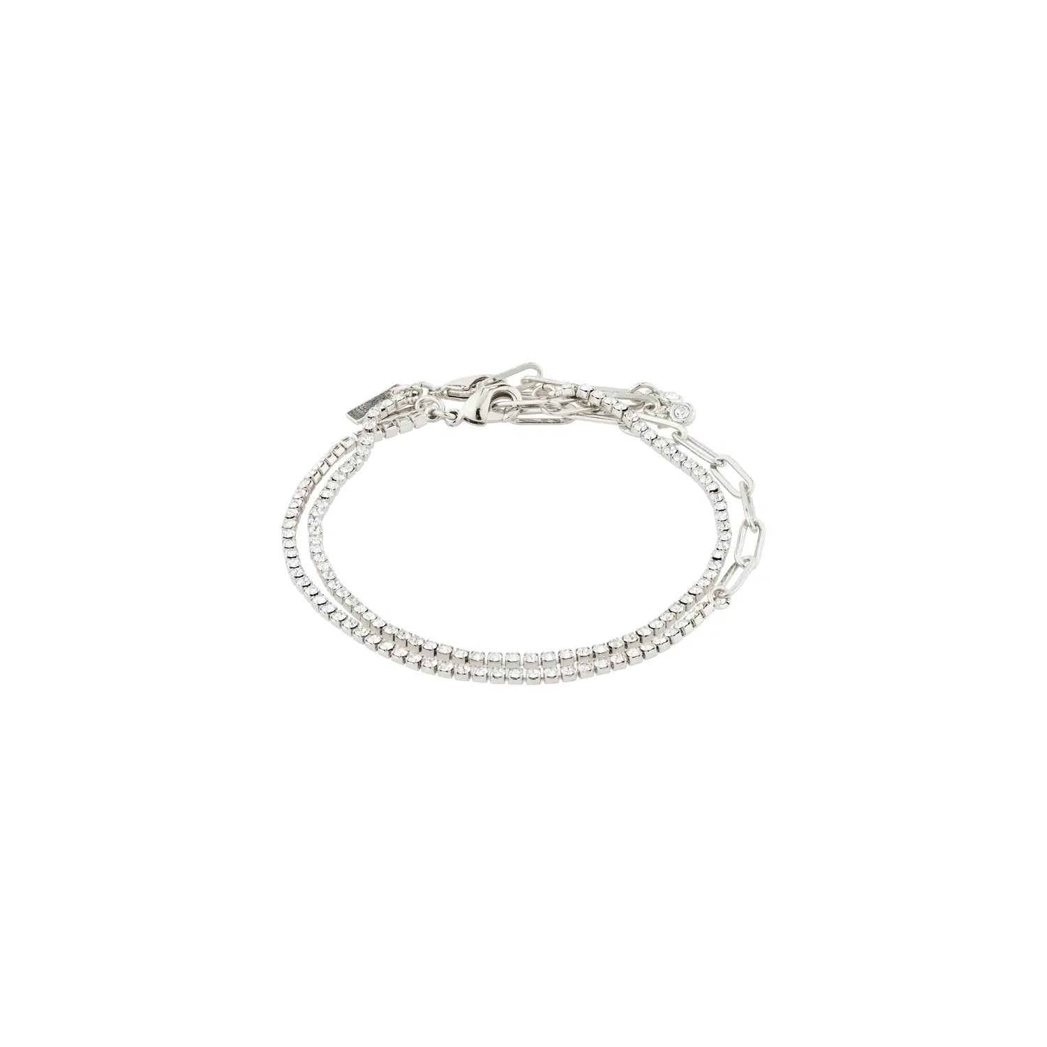 Pilgrim Rowan Crystal 2-in-1 Bracelet - Silver sold by Boutique with Grace product image thumbnail 2