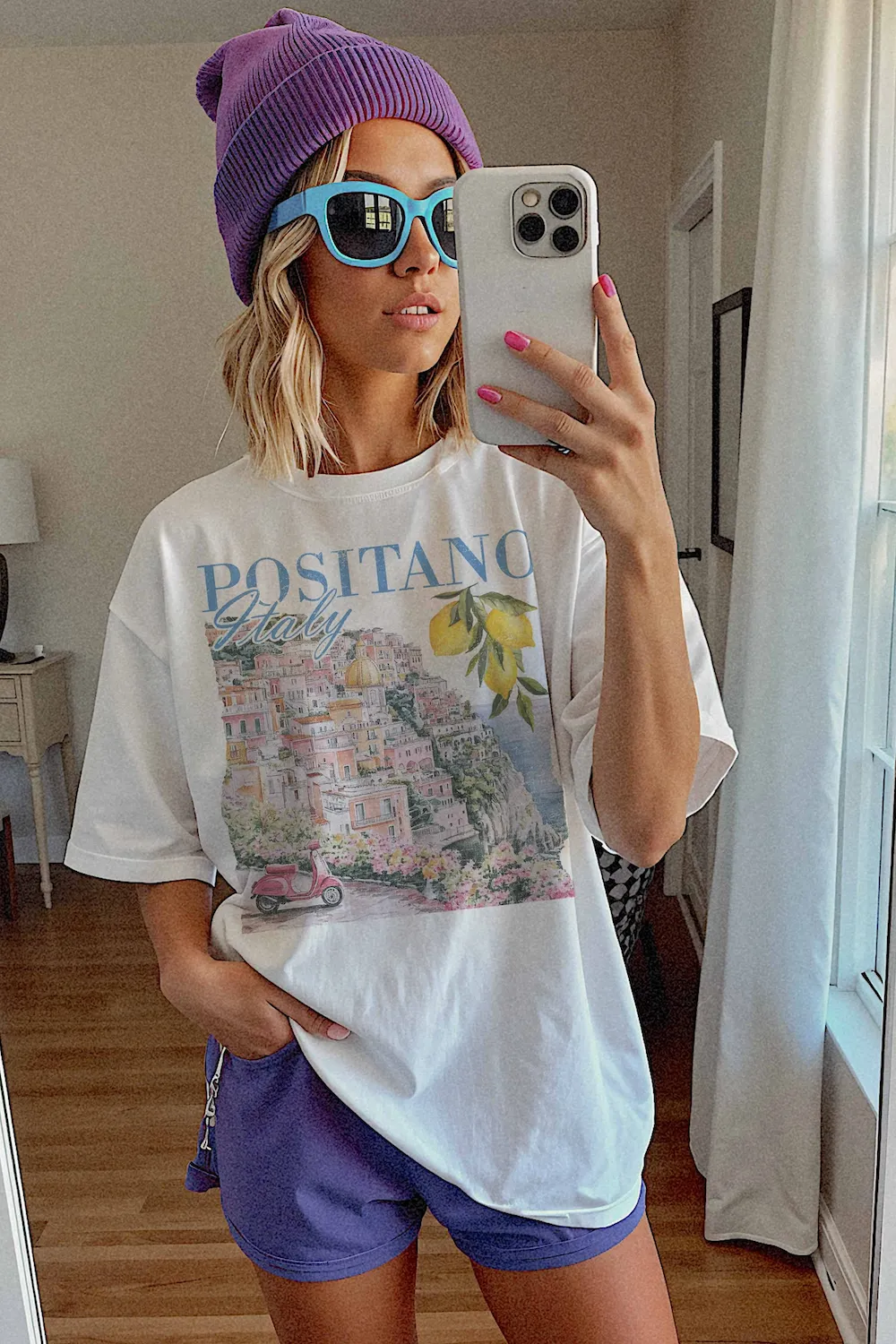WKNDER Positano Tee - White sold by Boutique with Grace
