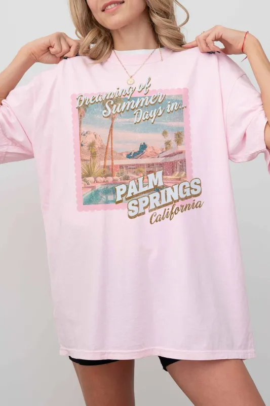 WKNDER Palm Springs Tee - Pink sold by Boutique with Grace