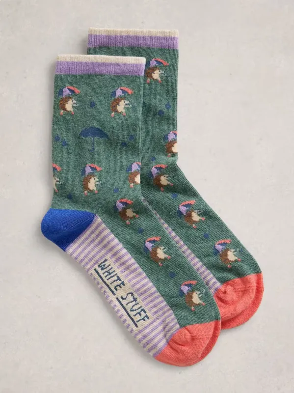 White Stuff Ankle Sock - Bright Teal sold by Boutique with Grace