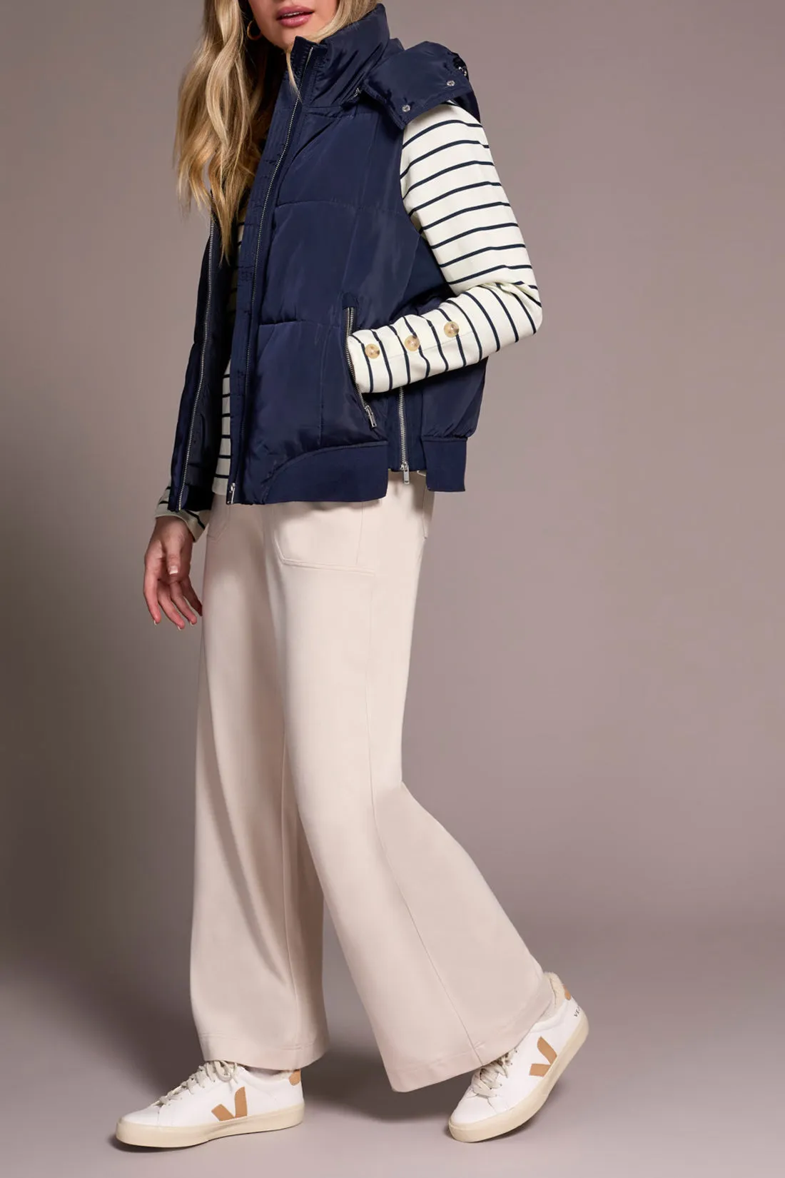 Tribal Quilted Vest - Sapphire sold by Boutique with Grace product image thumbnail 2