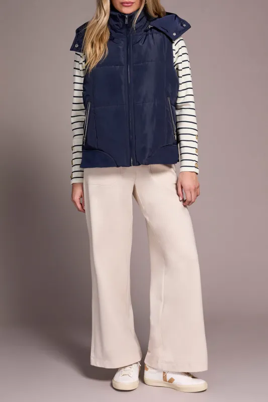 Tribal Quilted Vest - Sapphire sold by Boutique with Grace