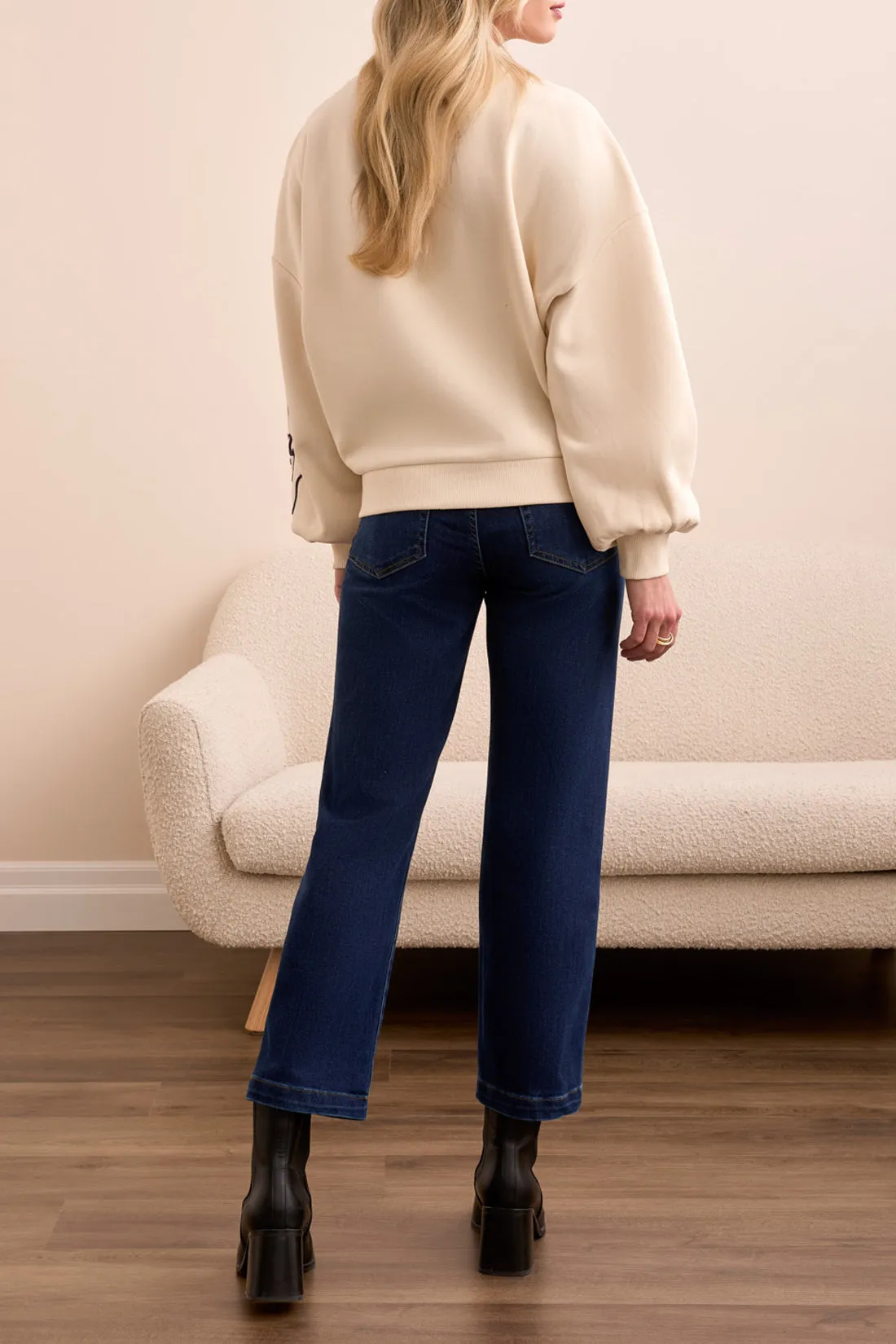 Tribal Mary Embroidered Crew Neck - Moonstone sold by Boutique with Grace product image thumbnail 4