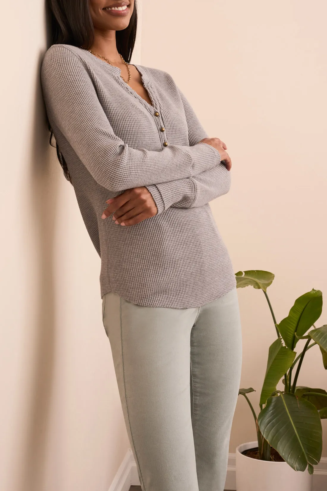 Tribal Hannah Henley - Grey Mix sold by Boutique with Grace product image thumbnail 3