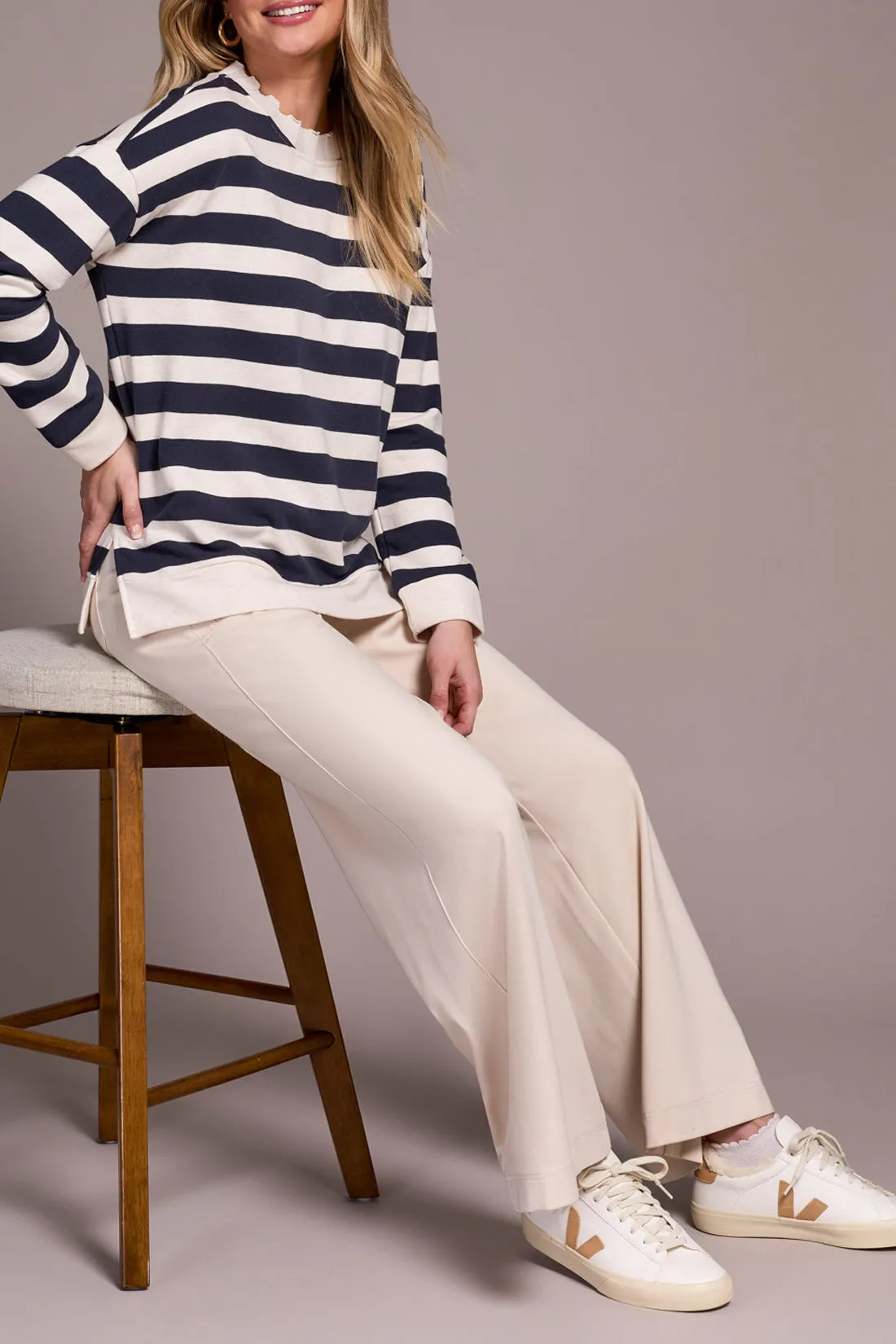 Tribal Iris Crew Neck Top - Sapphire sold by Boutique with Grace product image thumbnail 3