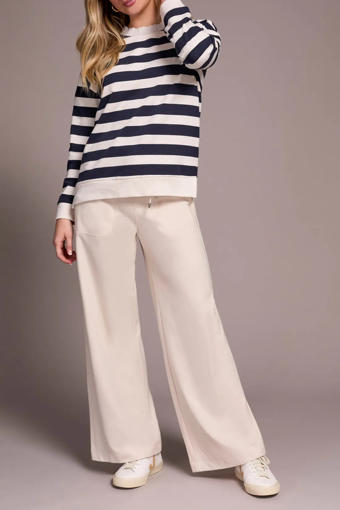 Tribal Iris Crew Neck Top - Sapphire sold by Boutique with Grace product image thumbnail 2