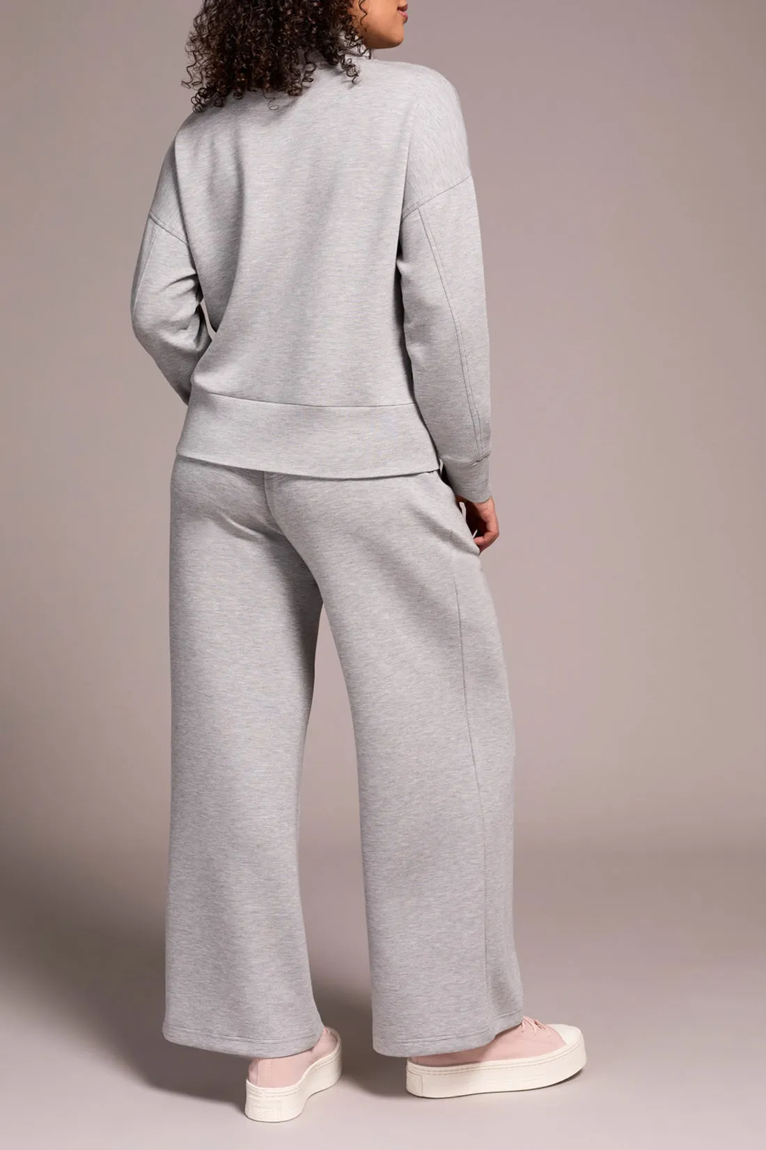 Tribal Georgia Funnel Neck Top - Light Grey Mix sold by Boutique with Grace product image thumbnail 4