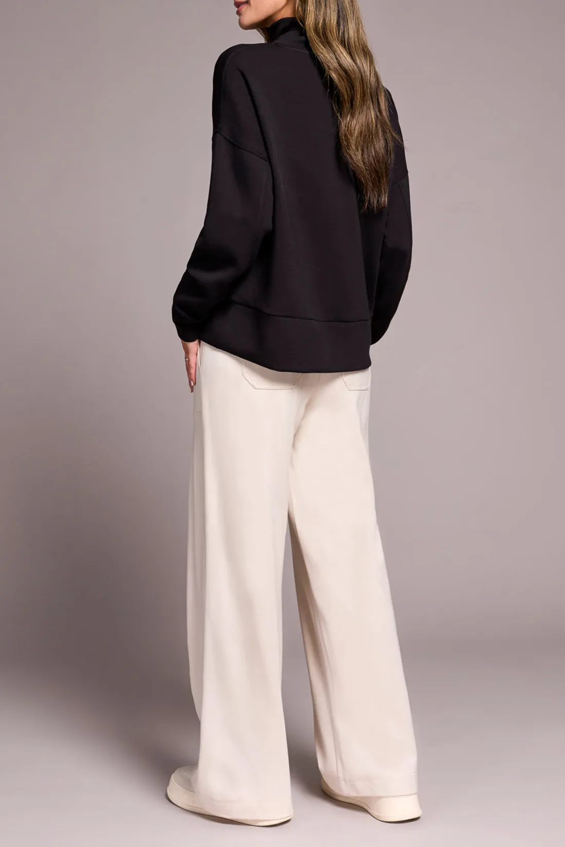 Tribal Georgia Funnel Neck Top - Black sold by Boutique with Grace product image thumbnail 4