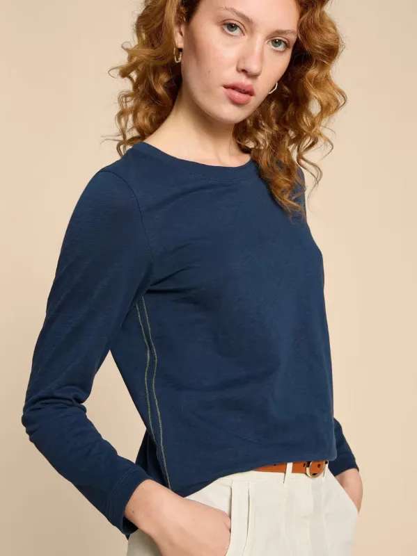 White Stuff Clara LS Tee - Dark Navy sold by Boutique with Grace