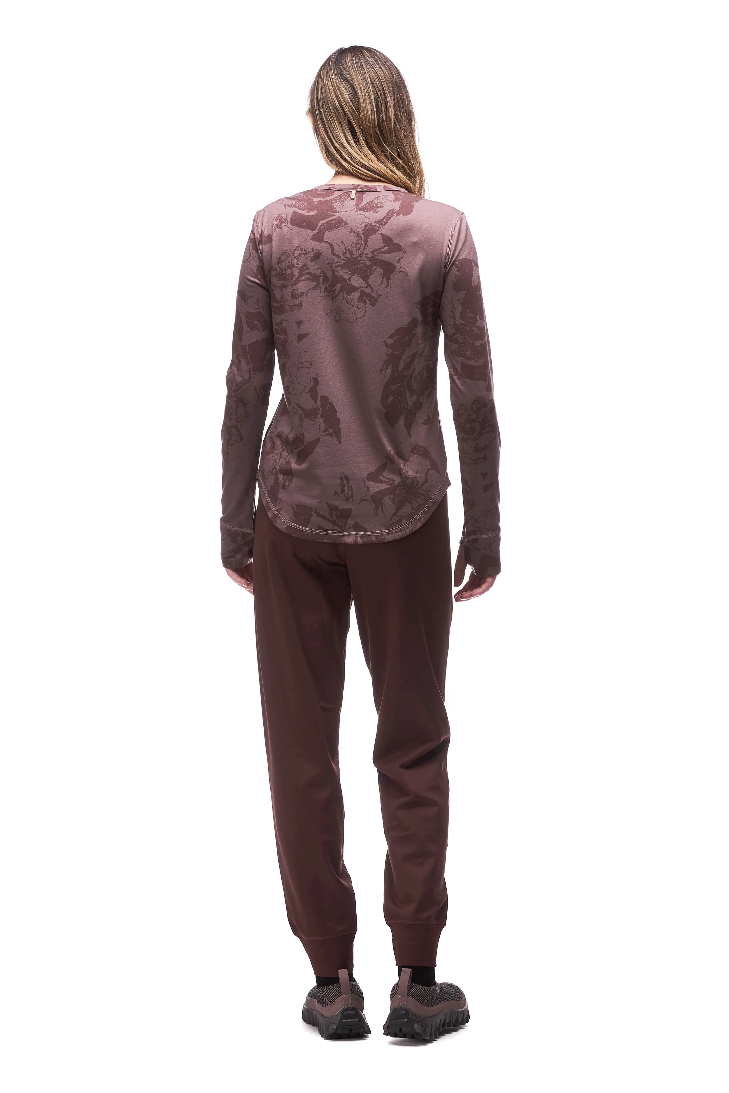 Indyeva Novara II Long Sleeved Tee - Dark Bark Pivoine sold by Boutique with Grace product image thumbnail 3