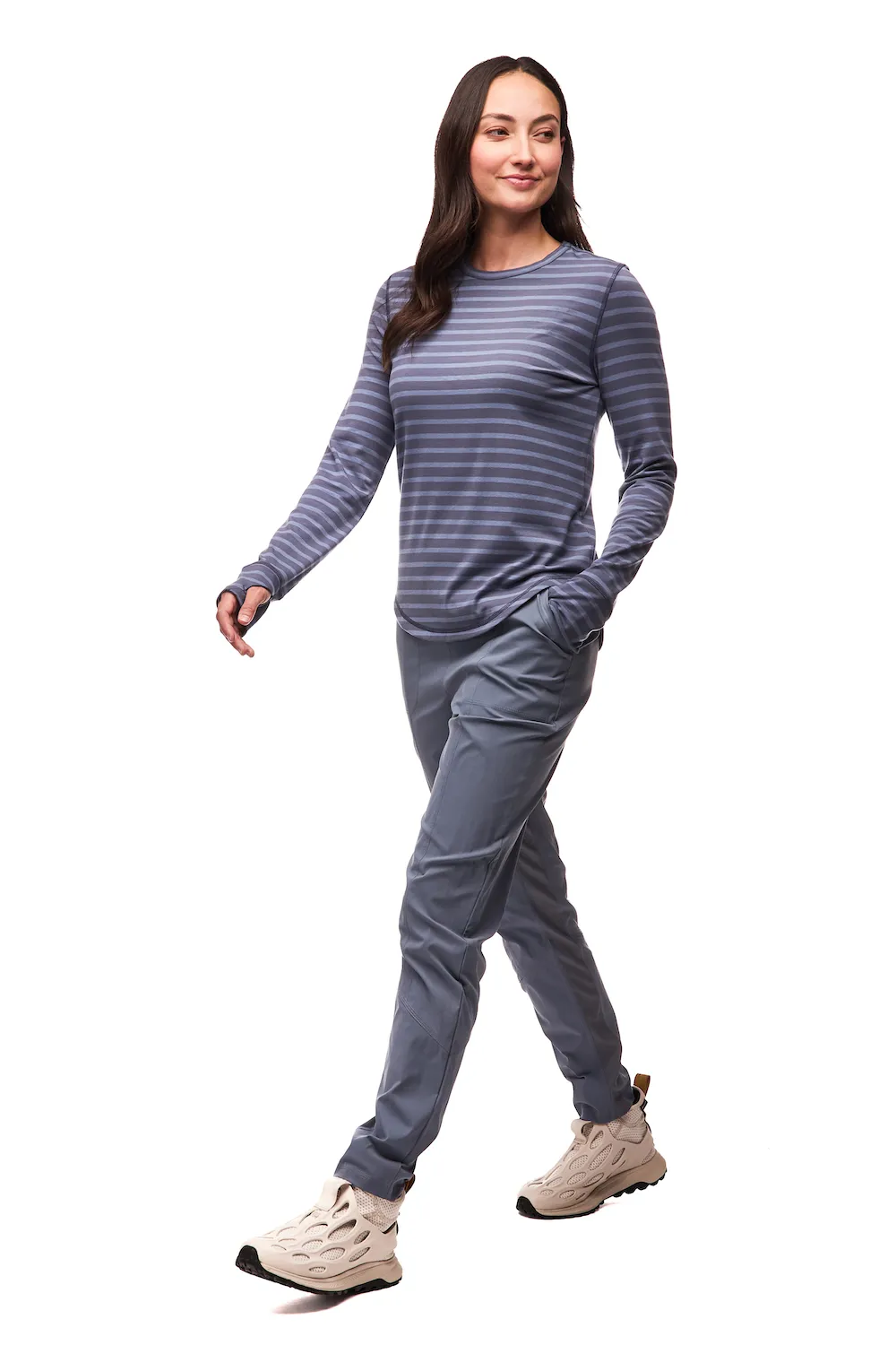 Indyeva Novara II Long Sleeved Tee - Tempete/Thalassa Stripe sold by Boutique with Grace product image thumbnail 2