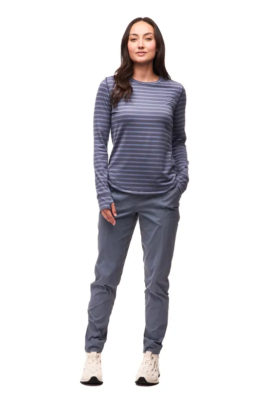 Indyeva Novara II Long Sleeved Tee - Tempete/Thalassa Stripe sold by Boutique with Grace