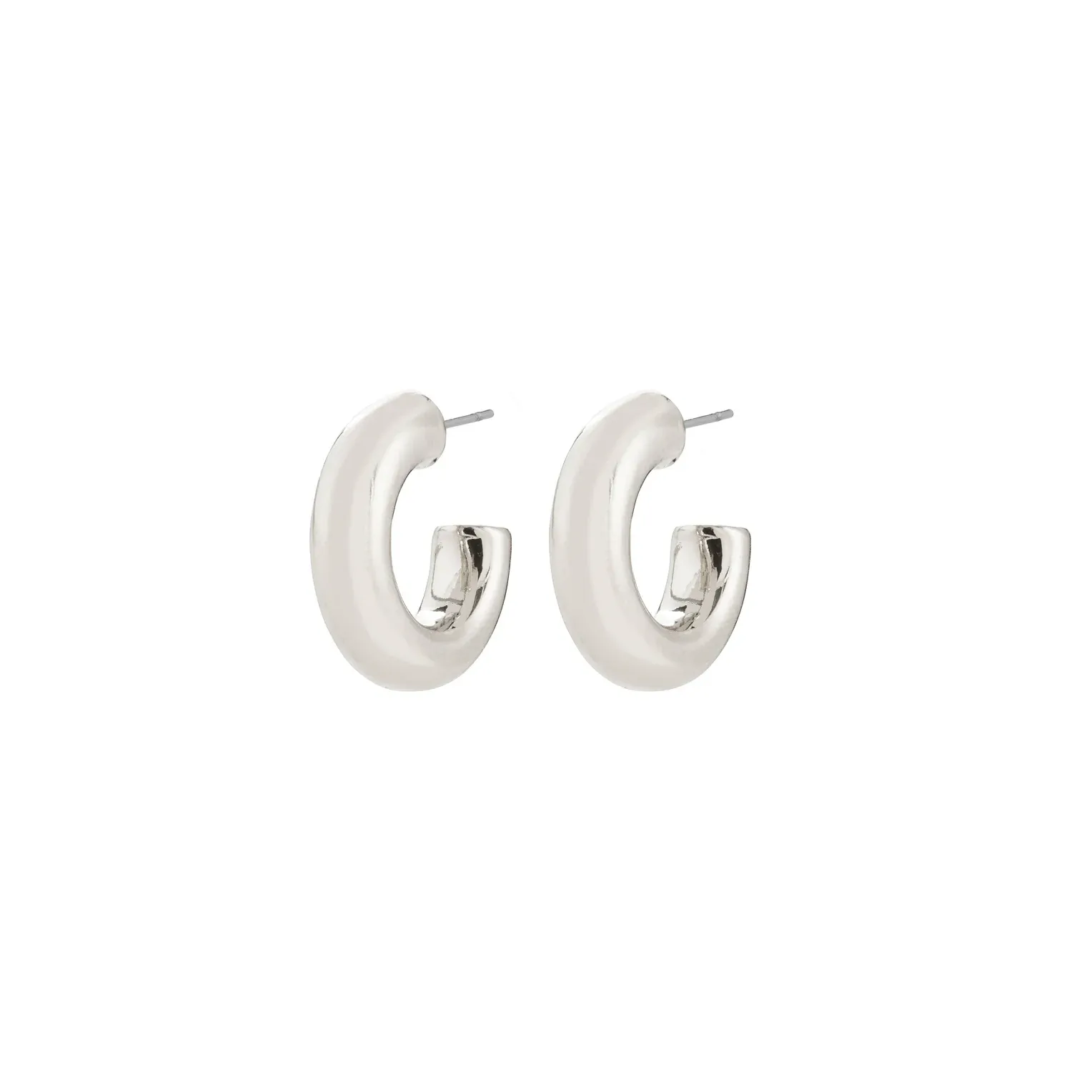 Pilgrim Phase Small Hoops - Silver sold by Boutique with Grace