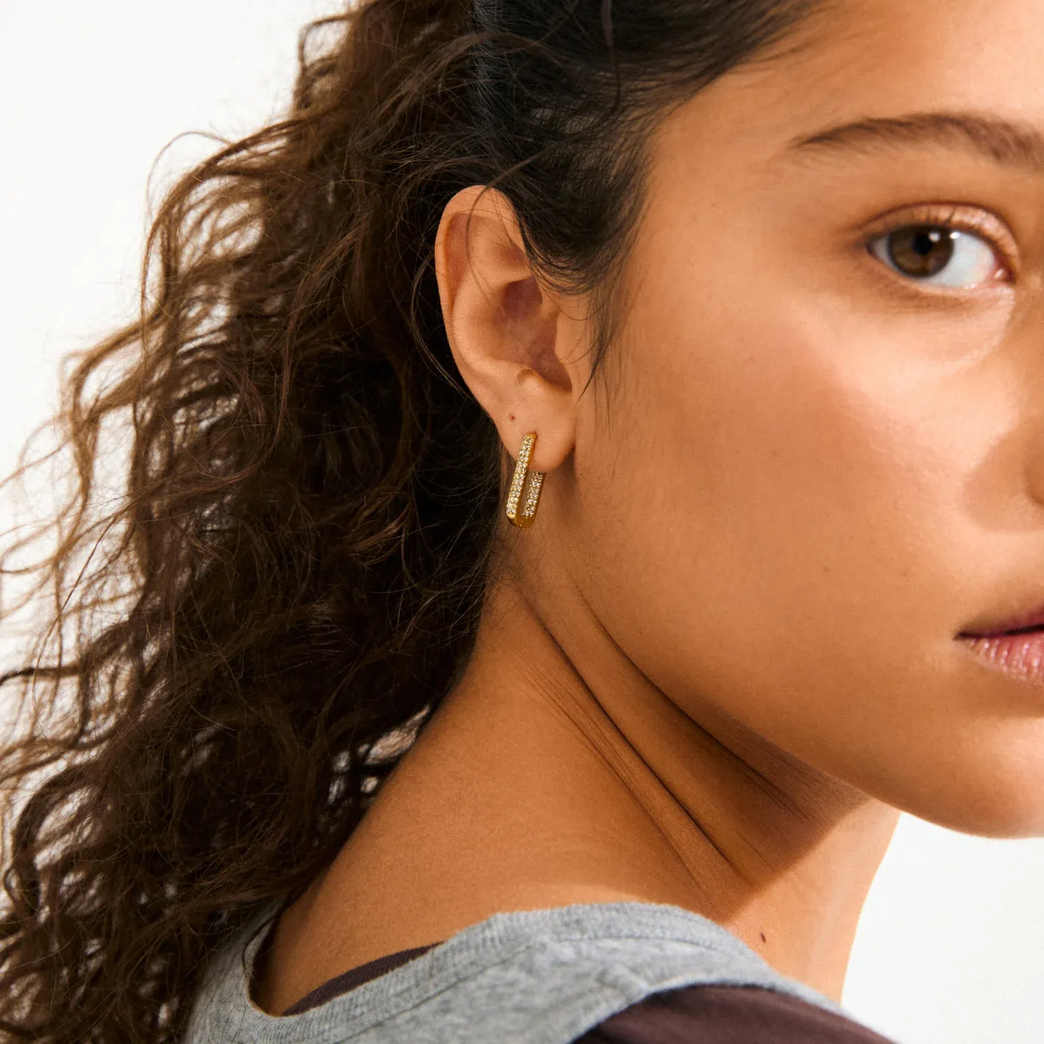 Pilgrim Phase Oval Hoops - Gold sold by Boutique with Grace product image thumbnail 2