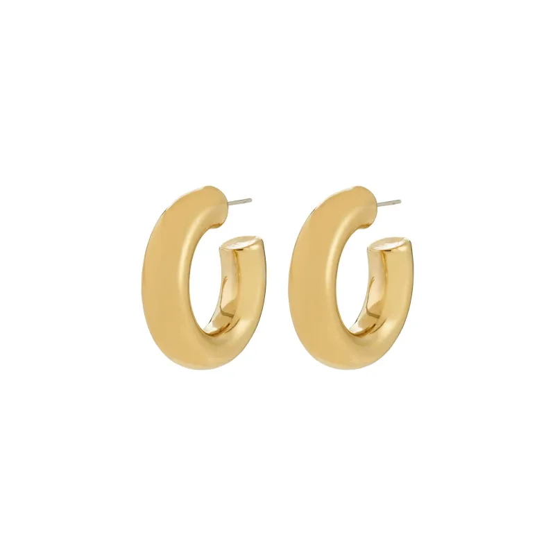 Pilgrim Phase Medium Hoops - Gold sold by Boutique with Grace