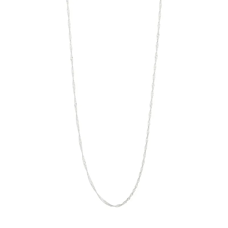 Pilgrim Peri Twirl Necklace - Silver sold by Boutique with Grace