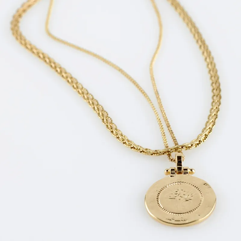 Pilgrim Nomad 2 in 1 Coin Necklace - Gold sold by Boutique with Grace