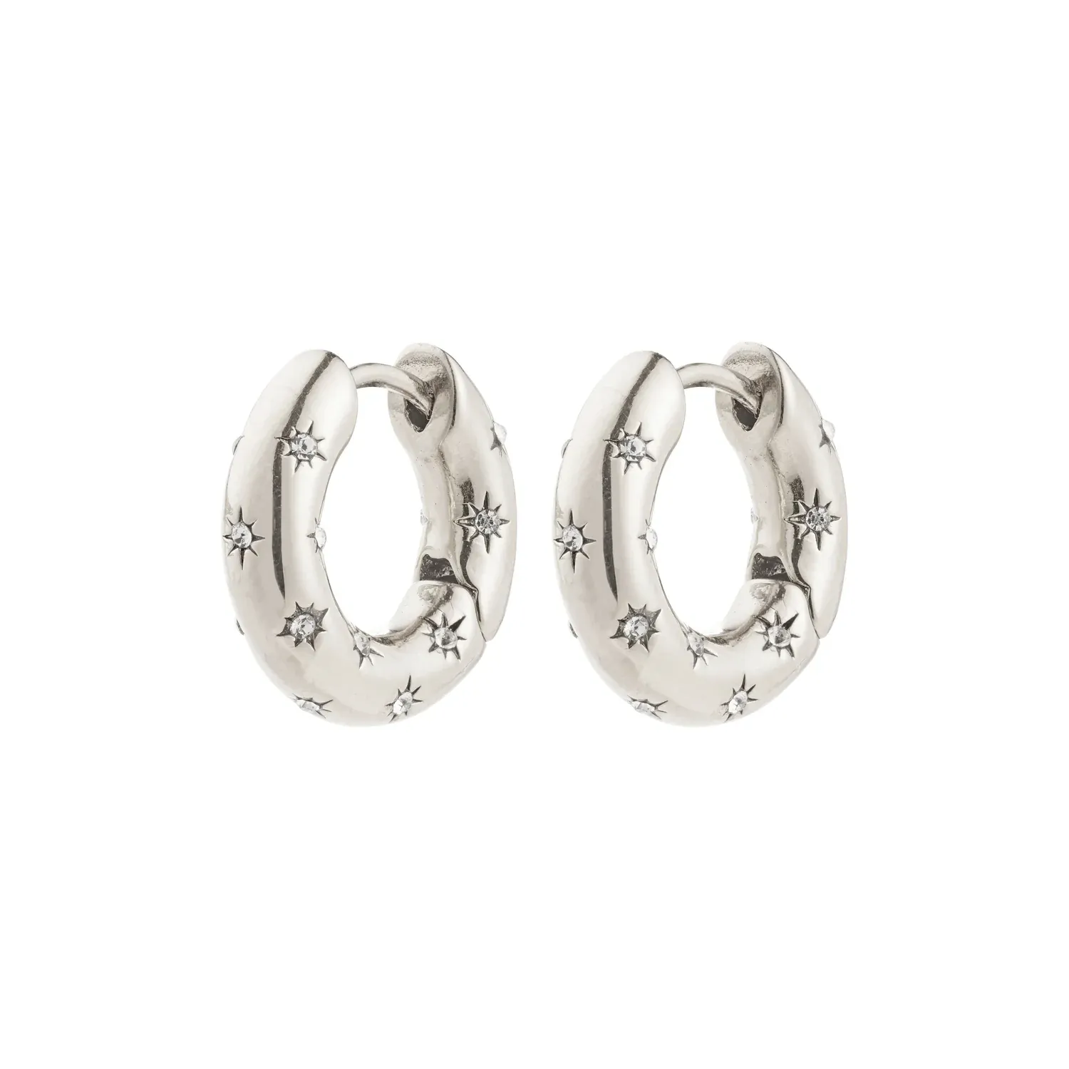 Pilgrim Neveah Hoops - Silver sold by Boutique with Grace