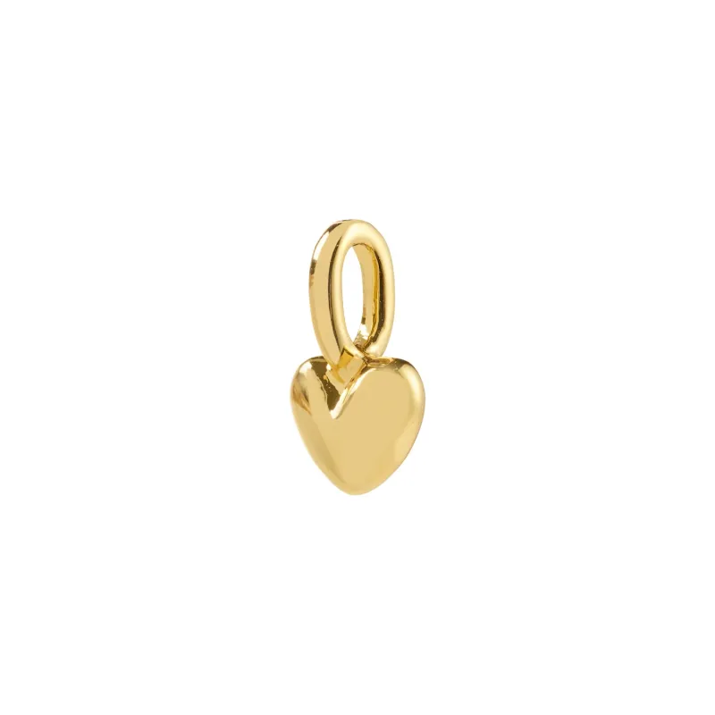 Pilgrim Mini Heart Charm - Gold sold by Boutique with Grace