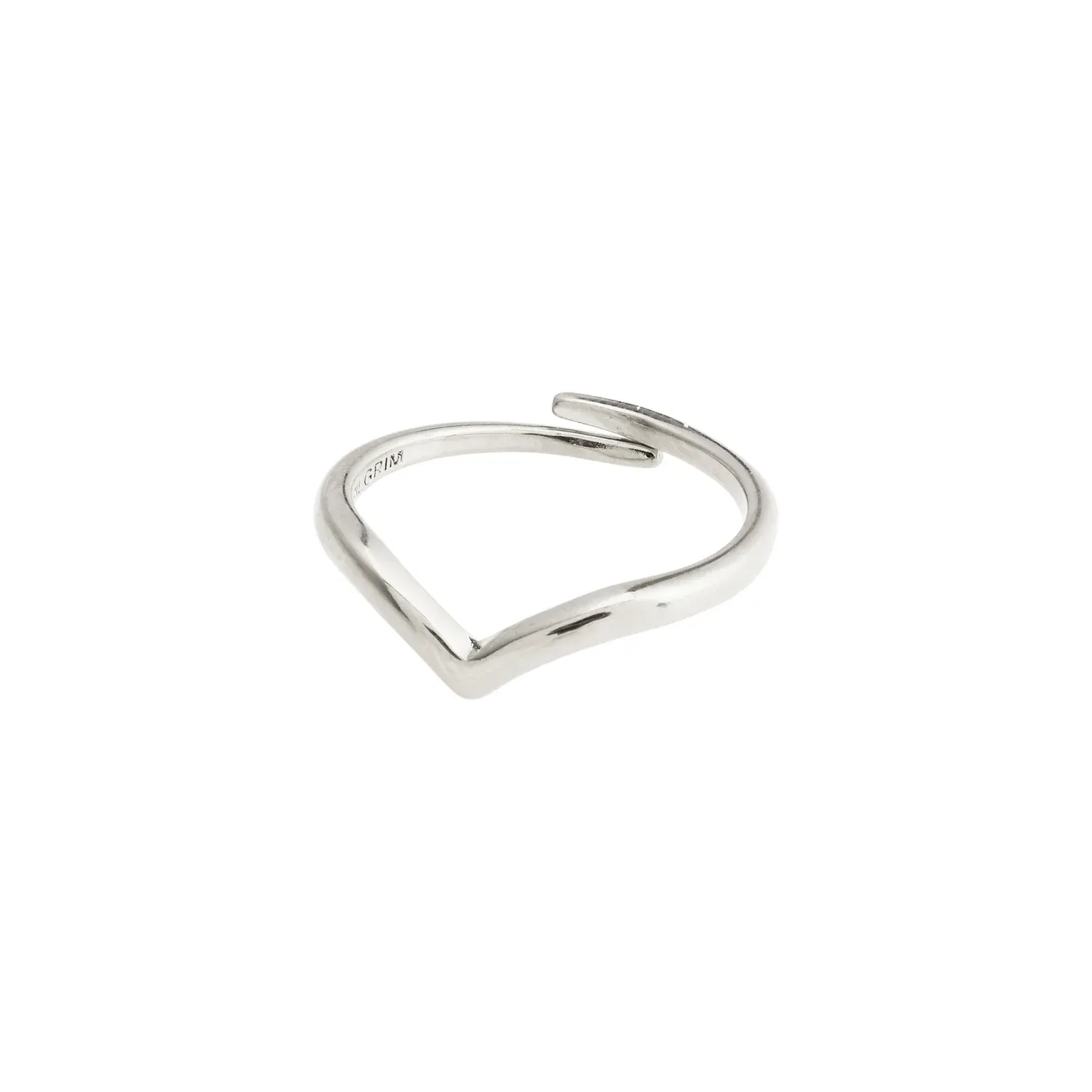 Pilgrim Lulu V Ring - Silver sold by Boutique with Grace
