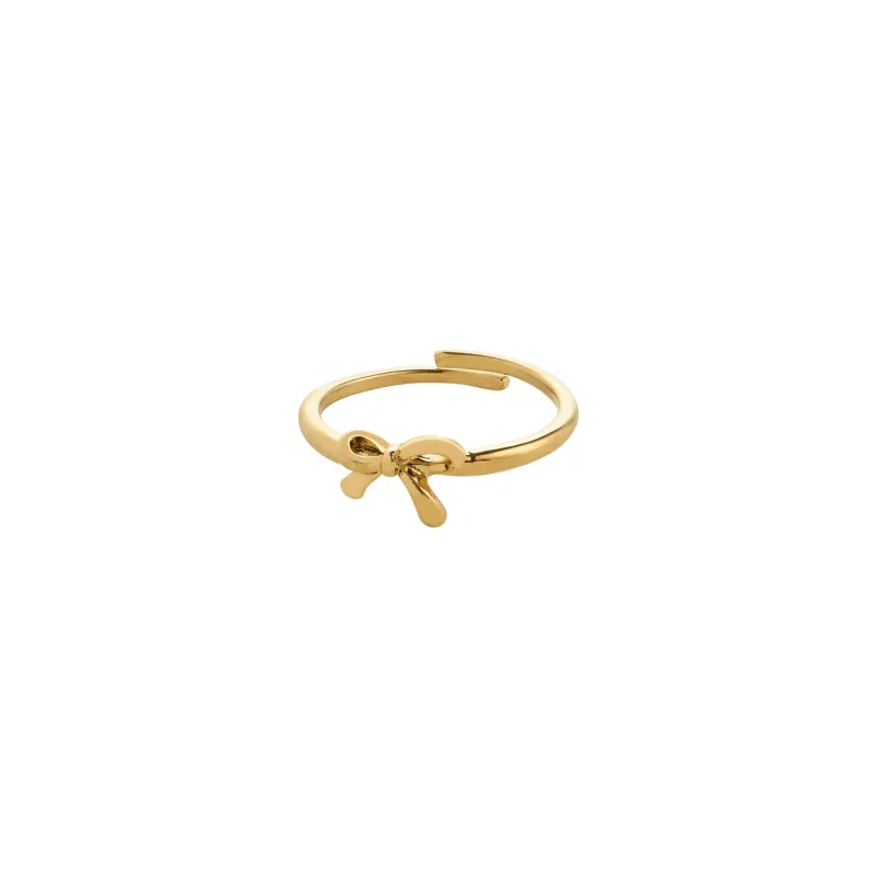 Pilgrim Lulu Bow Ring - Gold sold by Boutique with Grace