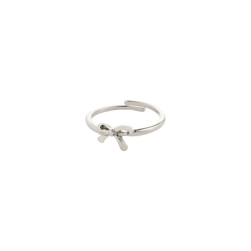 Pilgrim Lulu Bow Ring - Silver sold by Boutique with Grace