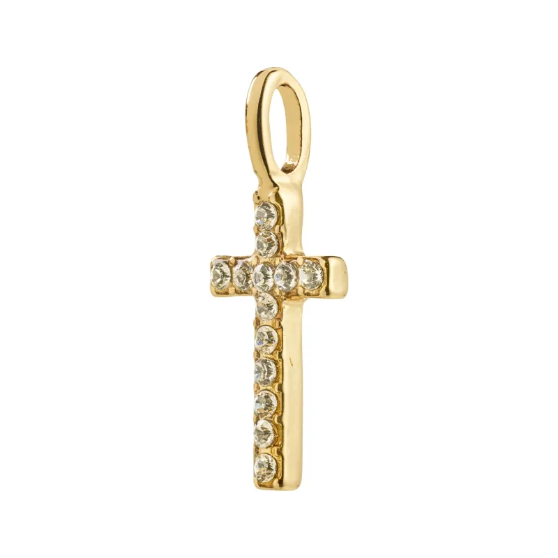Pilgrim Cross Charm - Gold sold by Boutique with Grace