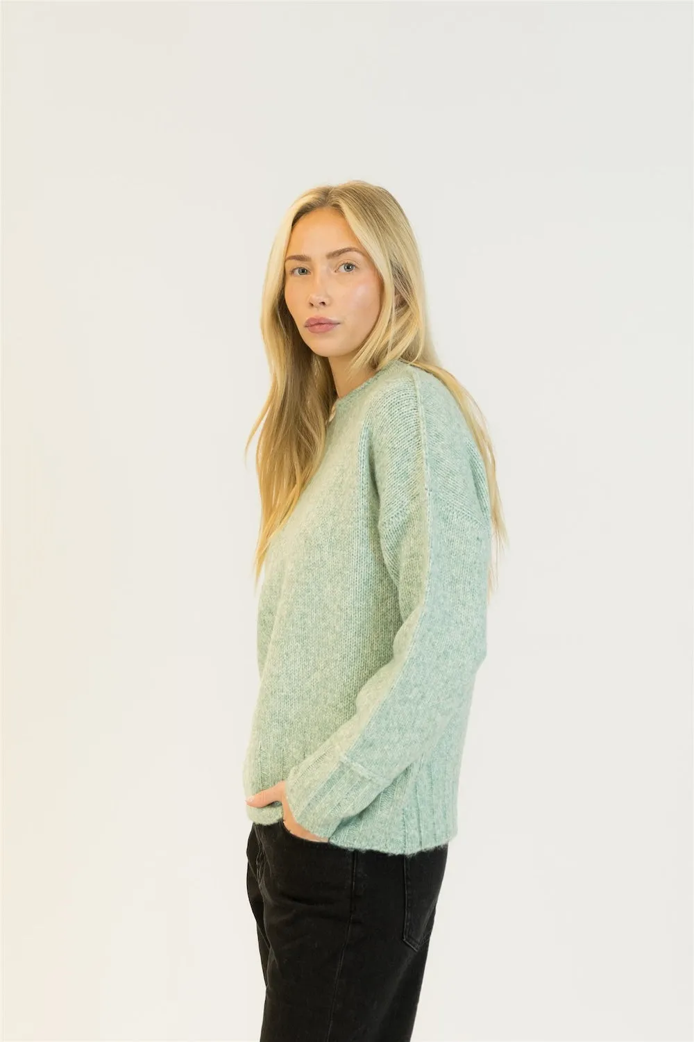 Lyla & Luxe Tanya Crewneck - Moonlight Jade sold by Boutique with Grace product image thumbnail 2