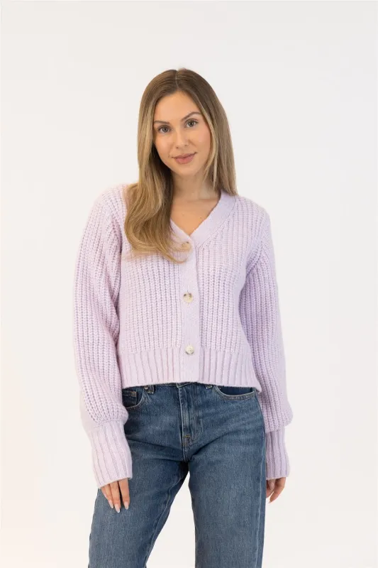 Lyla & Luxe Matilda Cardi - Lilac sold by Boutique with Grace