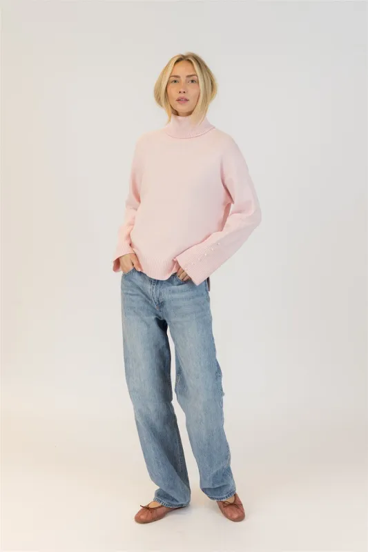 Lyla & Luxe Bronwyn Pullover - Pale Pink sold by Boutique with Grace