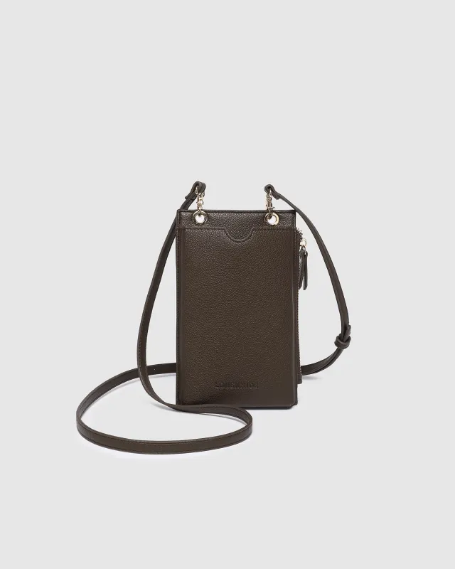 Louenhide Suki RFID Phone Bag - Chocolate sold by Boutique with Grace