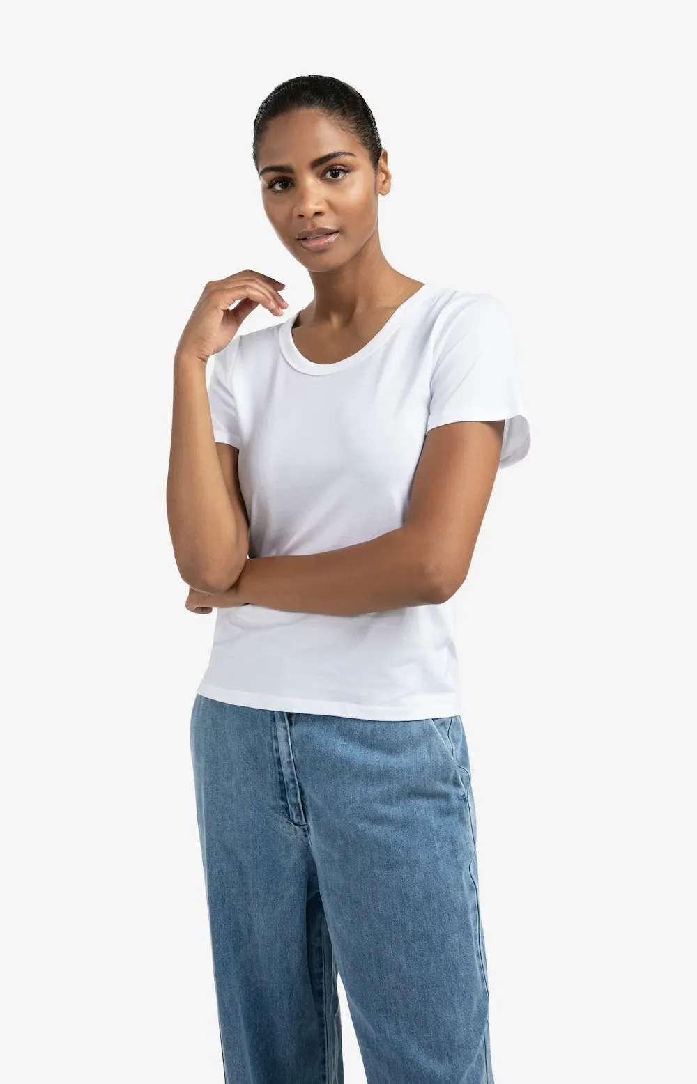 Yaya Round Neck SS Tee - Pure White sold by Boutique with Grace product image thumbnail 2