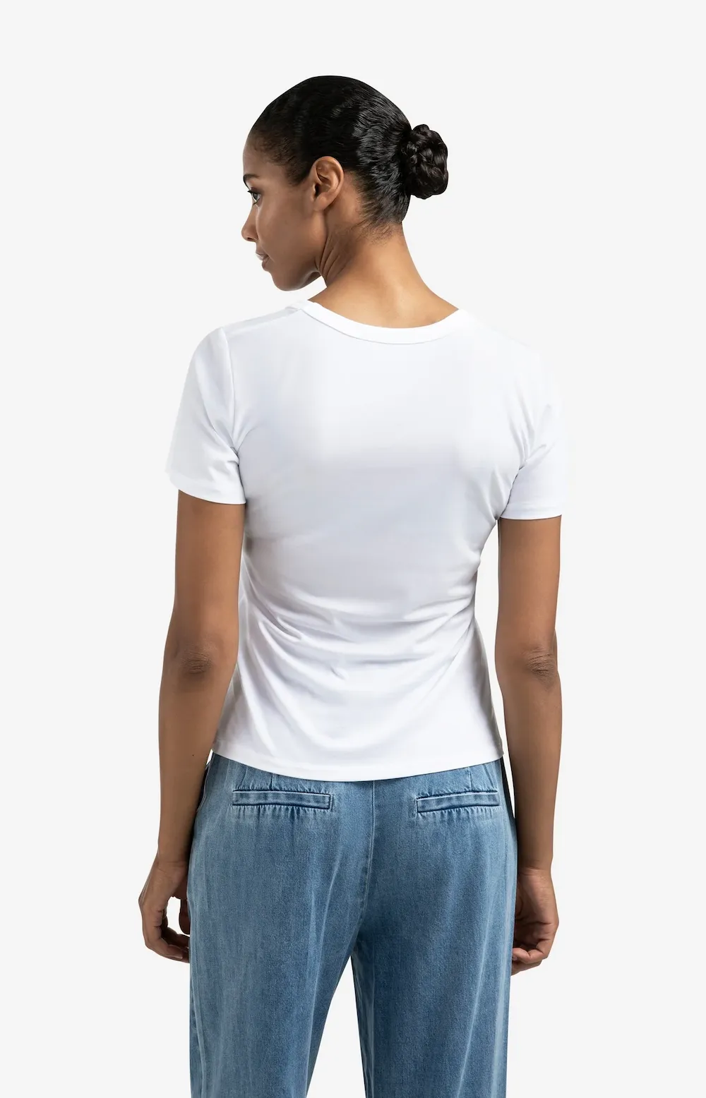 Yaya Round Neck SS Tee - Pure White sold by Boutique with Grace product image thumbnail 3