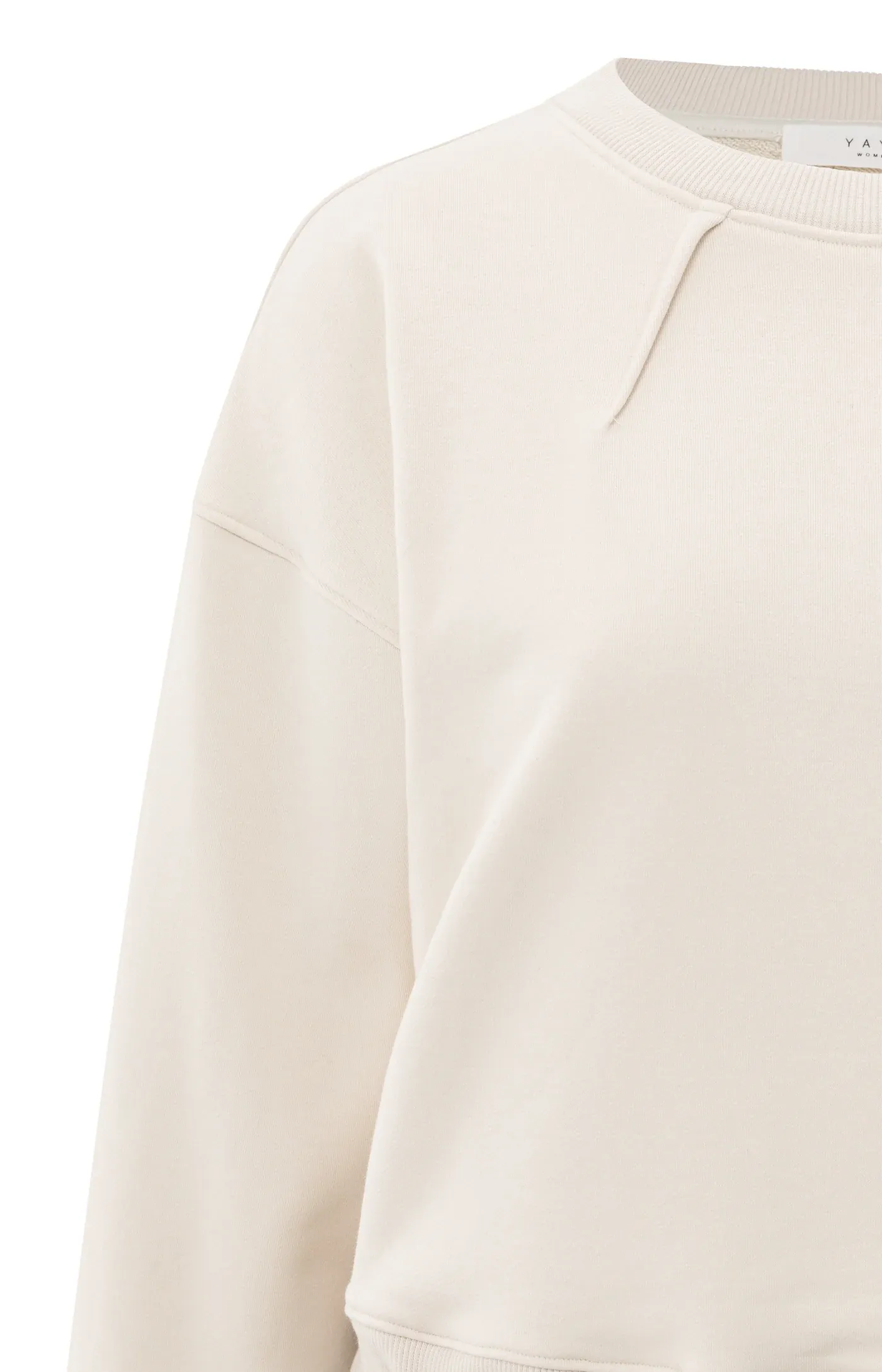 Yaya Pleat Detail Sweatshirt - Chalk White sold by Boutique with Grace product image thumbnail 3