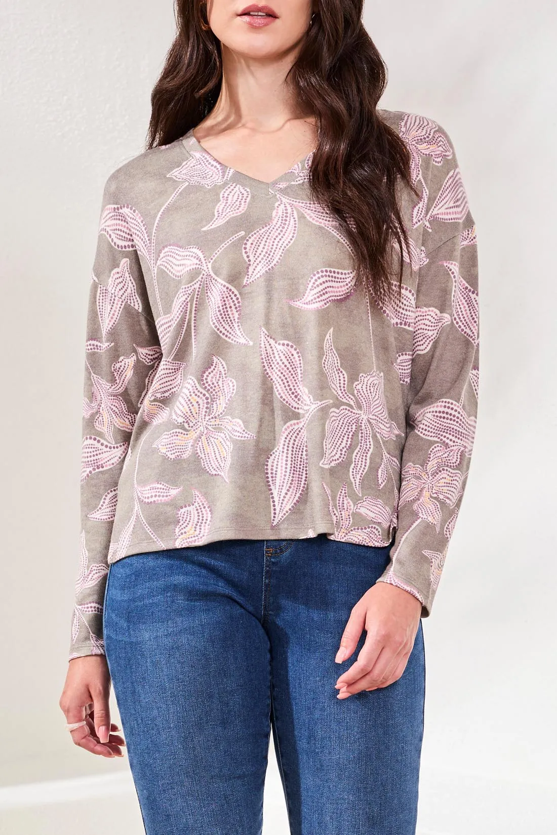 Tribal Dana V-Neck - Spruce sold by Boutique with Grace