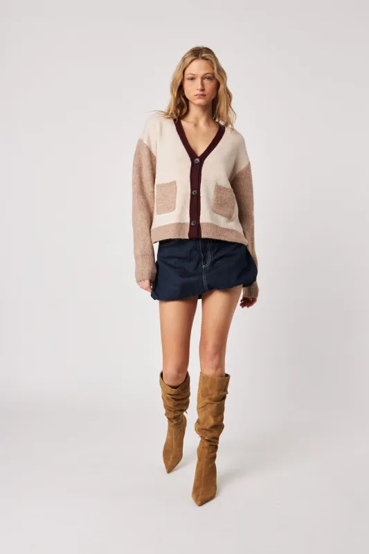 John & Jenn Linden Cardi - Smokey Merlot sold by Boutique with Grace