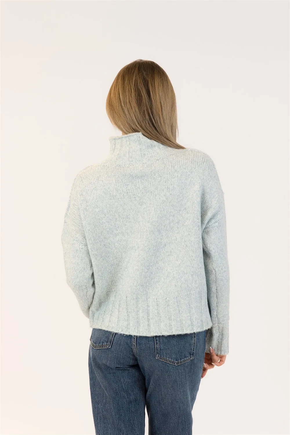 Lyla & Luxe Calli Mockneck - Blue/Green sold by Boutique with Grace product image thumbnail 3