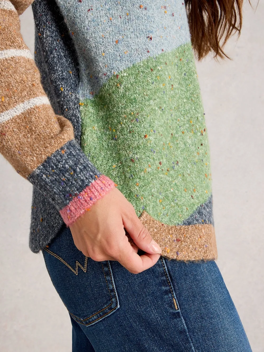 White Stuff Talia Jumper - Green Multi sold by Boutique with Grace product image thumbnail 4