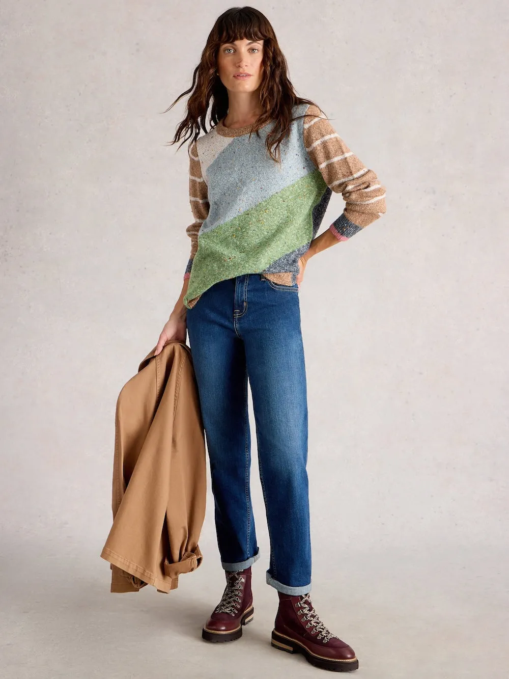 White Stuff Talia Jumper - Green Multi sold by Boutique with Grace