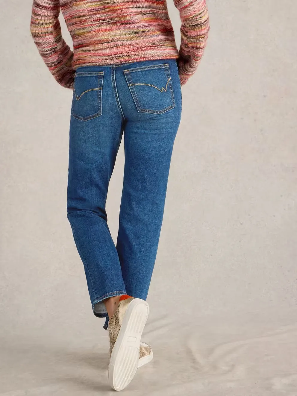 White Stuff Taylor Straight Jean - Mid Denim sold by Boutique with Grace product image thumbnail 3