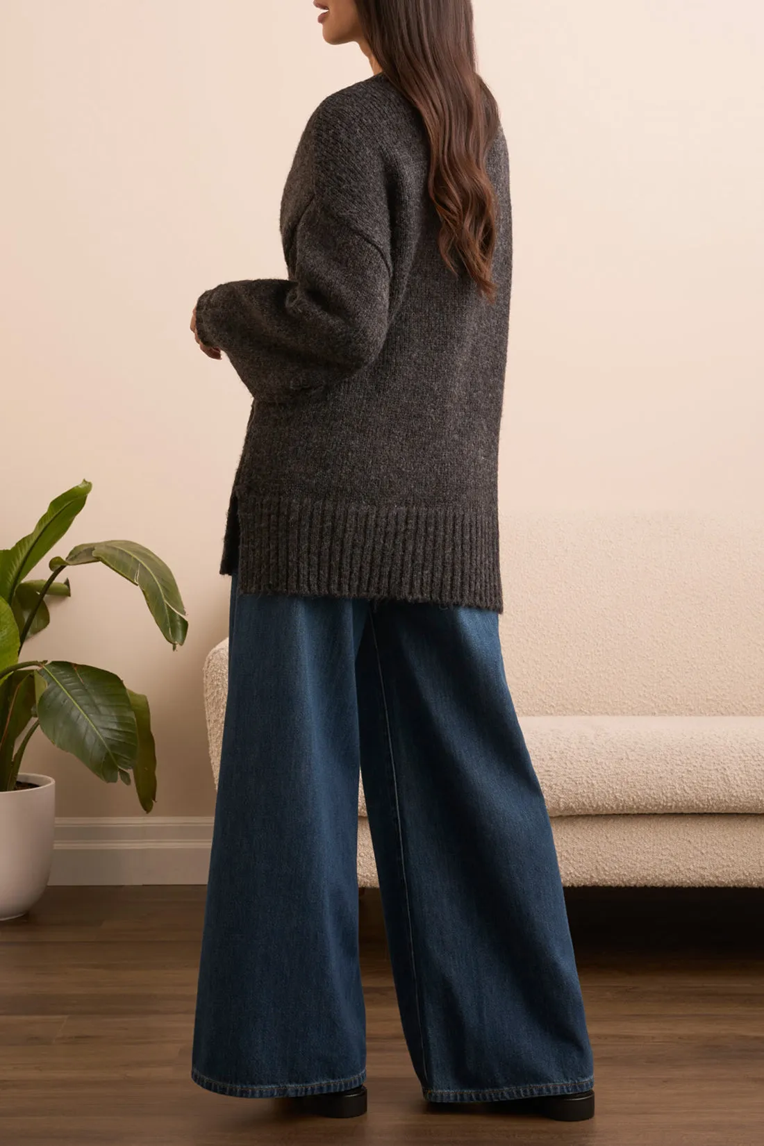 Tribal Penny Oversize Puff Sleeve Cardi - Black sold by Boutique with Grace product image thumbnail 4