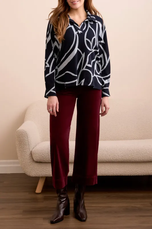 Tribal Norah Henley - Grey Mix sold by Boutique with Grace