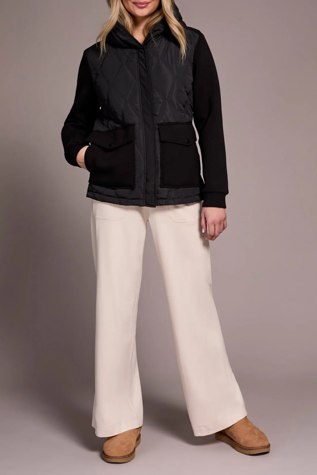 Tribal Olivia Quilted Jacket - Black sold by Boutique with Grace